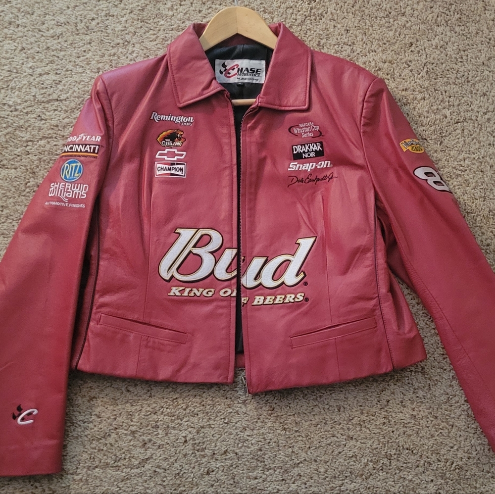 Ladies leather Dale Earnhardt Jr #8 jacket